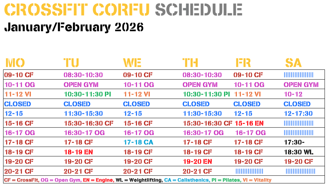 Crossfit in Corfu Dasssia - activites