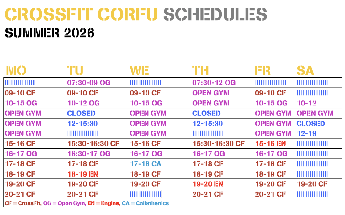 Crossfit in Corfu Dasssia - activites
